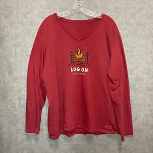 Life Is Good log on shirt